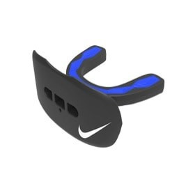 NUU47-091_Protège dent + protège lèvre Nike Hyperflow Adulte Noir et bleu avec strap et saveur
