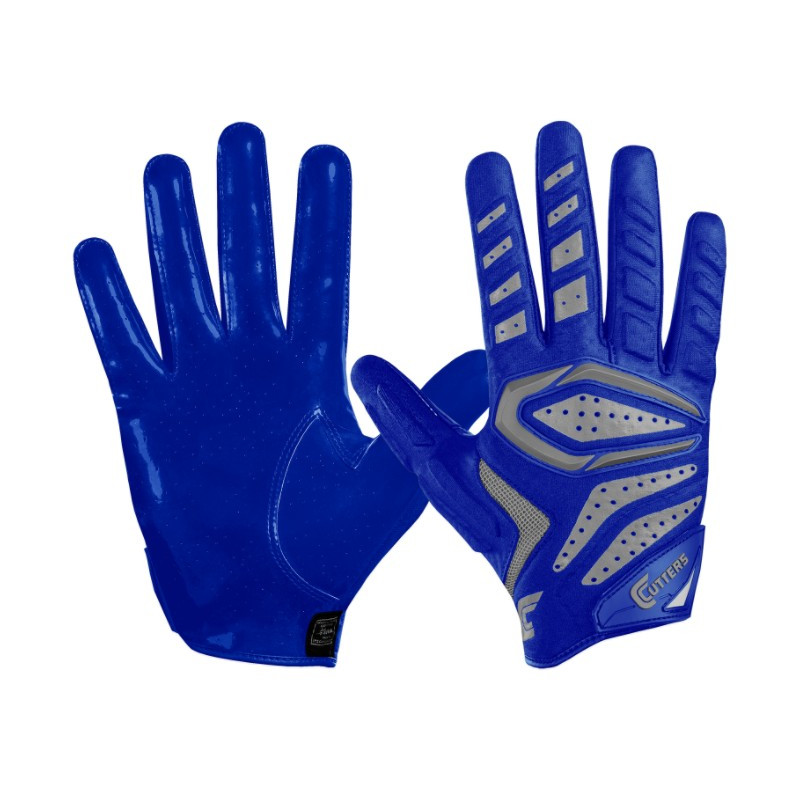 guantes de futbol americano Cutters The Gamer 2.0 azul