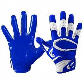 Gants de football américain Cutters S451 REV Pro 2.0 bleu pour junior
