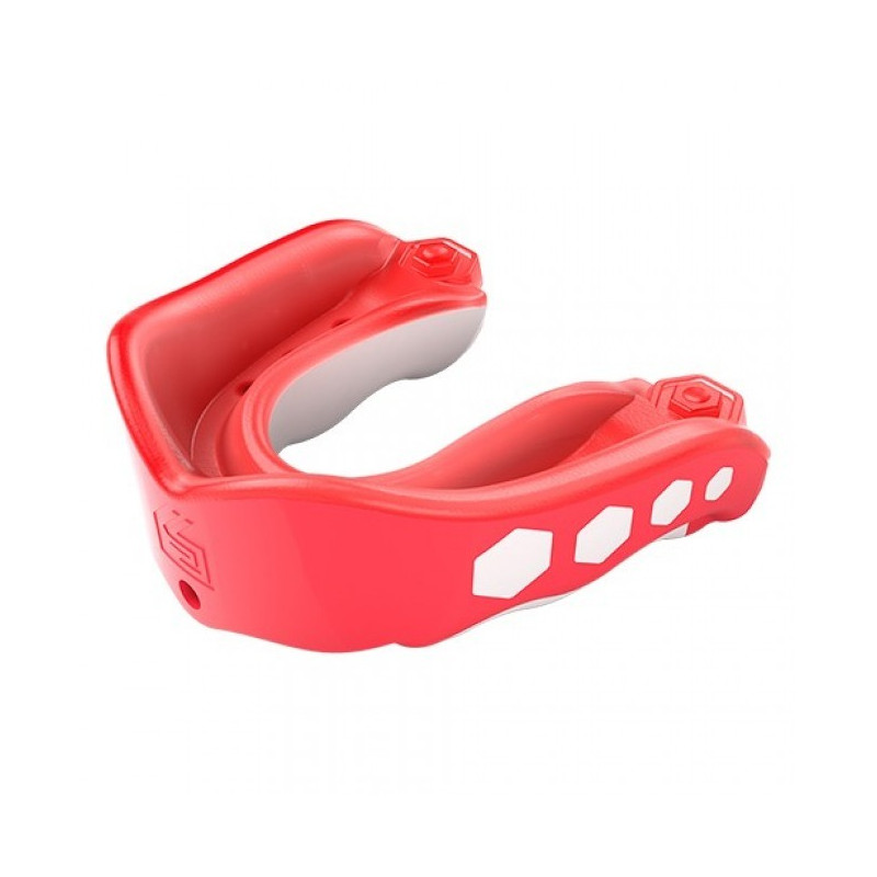 Protector Bucal Shock Doctor Gel Max Flavor fusion strap fruit punch rojo