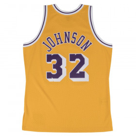 MN-NBA-353J-302-FGYEJH-LALAKER_Maillot NBA swingman Magic Johnson Los Angeles Lakers Hardwood Classics Mitchell & ness jaune