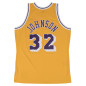 Camiseta NBA Magic Johnson Los Angeles Lakers 1984-85 Mitchell & ness Hardwood Classics amarillo