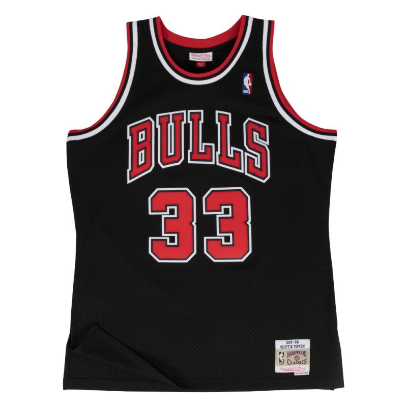 Camiseta NBA Scottie Pippen Chicago Bulls 1997-98 Mitchell & ness Hardwood Classics negro
