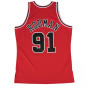 Maillot NBA Dennis Rodman Chicago Bulls 1997-98 Mitchell & ness Hardwood Classics Rouge