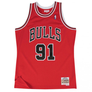 Mitchell & ness Hardwood Classics NBA Jersey Dennis Rodman Chicago Bulls 1997-98 red