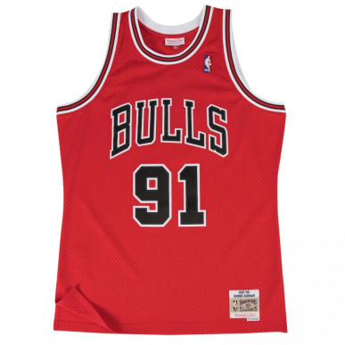 Mitchell & ness Hardwood Classics NBA Jersey Dennis Rodman Chicago Bulls 1997-98 red