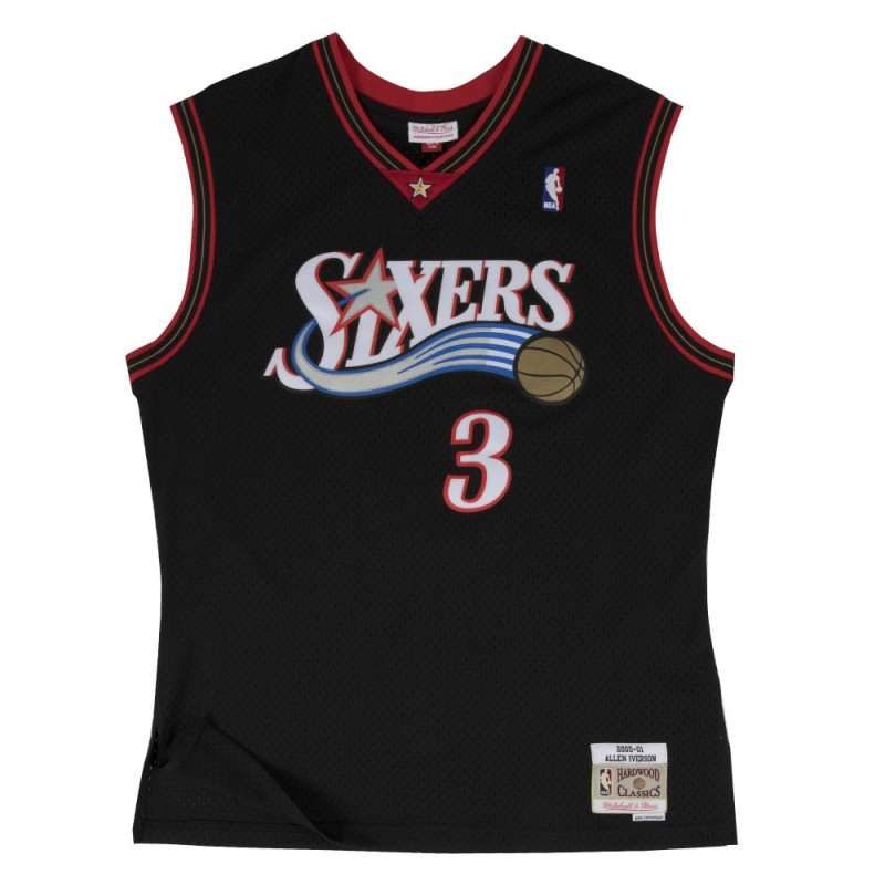 Mitchell & ness Hardwood Classics NBA Jersey Allen Iverson Philadelphie Sixers 2000-01 black Mitchell & ness Hardwood Classics NBA Jersey Allen Iverson Philadelphie Sixers 2000-01 black