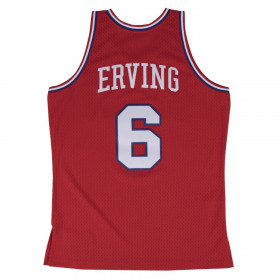 Mitchell & ness NBA swingman Jersey Julius Erving Philadelphie Sixers Hardwood Classics rojo