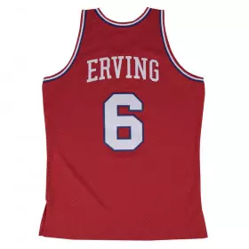 Mitchell & ness NBA swingman Jersey Julius Erving Philadelphie Sixers Hardwood Classics rojo