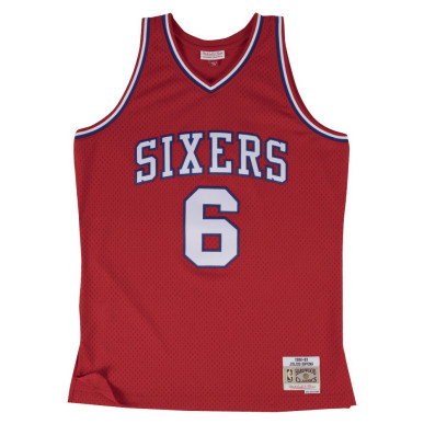 111111_Maillot NBA swingman Julius Erving Philadelphie Sixers Hardwood Classics Mitchell & ness Rouge