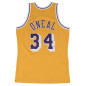 Mitchell & ness Hardwood Classics NBA Jersey Shaquille O'Neal Los Angeles Lakers 1996-97 Yellow Mitchell & ness Hardwood Classics NBA Jersey Shaquille O'Neal Los Angeles Lakers 1996-97 Yellow