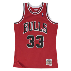 Camiseta NBA Scottie Pippen Chicago Bulls 1997-98 Mitchell & ness Hardwood Classics rojo