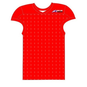Maillot de football américain d'entrainement SPORTLAND AMERICAN rouge