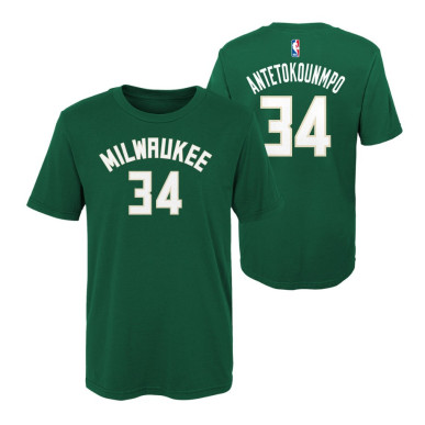 Kids' NBA Giánnis Antetokoúnmpo Milwaukee Bucks tee green