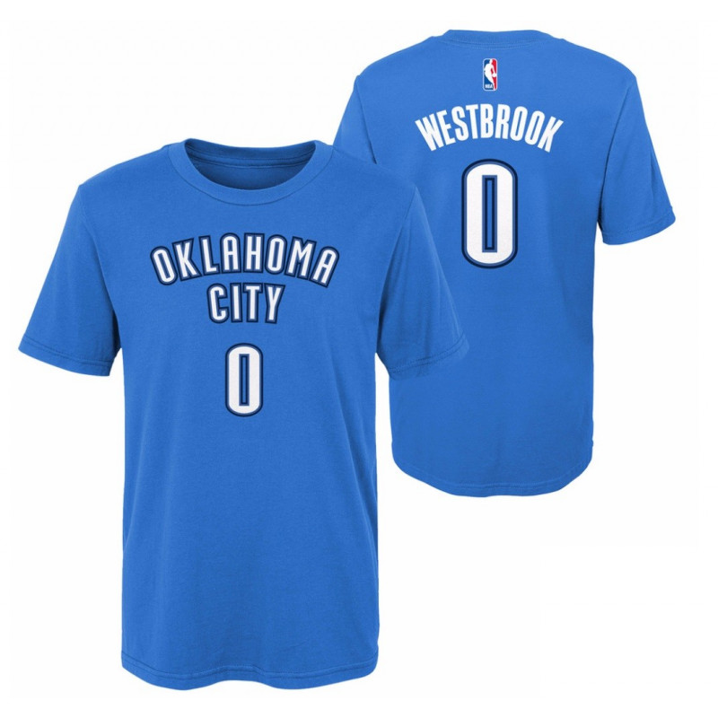 T-shirt NBA Russell Westbrook Oklahoma Thunders azul para nino