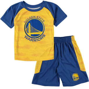 Kids' NBA Golden State Warriors Tee & short royal