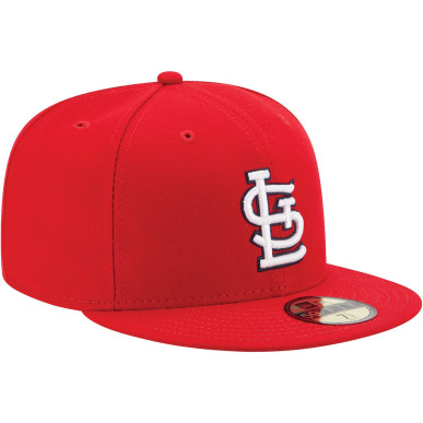 Men's New Era Authentic Collection MLB Saint Louis Cardinals 59fifty hat red