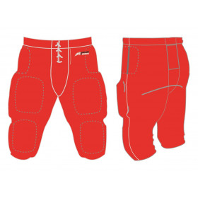pantalones de futbol americano todo intefrated Sportland rojo para adulto