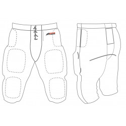 pantalones de futbol americano sin pads Sportland blanco para adulto