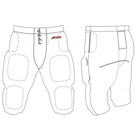 pantalones de futbol americano sin pads Sportland blanco para adulto