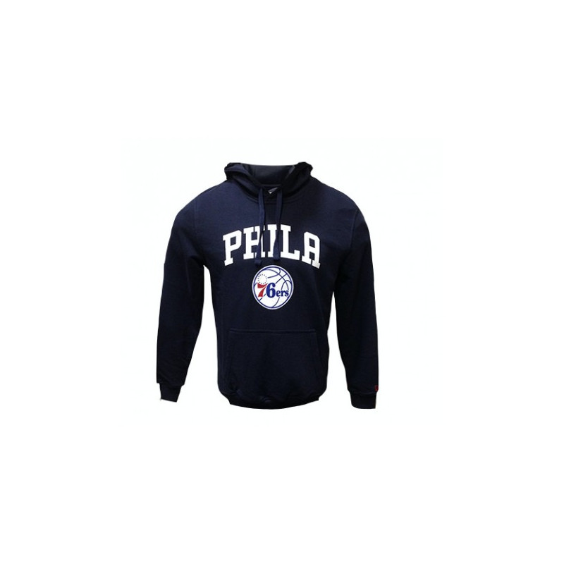Men's New Era NBA Team Logo PO Hoody Philadelphia 76ers Navy