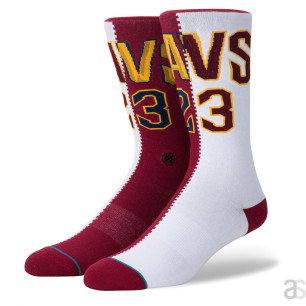 Stance NBA Arena Lebron James Split Jersey red Sock