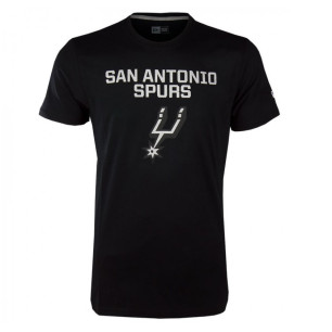 Men's New Era Team logo T-shirt NBA San Antonio Spurs Black