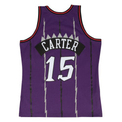 Traje de baloncesto Swingman Vince Carter de NBA Toronto Raptors 1998-99 Clásicos de madera dura Mitchell & ness Purple
