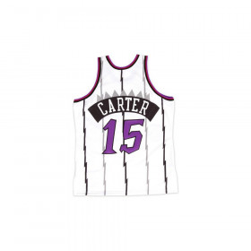 Traje de baloncesto Swingman Vince Carter de NBA Toronto Raptors 1998-99 Clásicos de madera dura Mitchell & ness Blanco