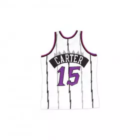 Traje de baloncesto Swingman Vince Carter de NBA Toronto Raptors 1998-99 Clásicos de madera dura Mitchell & ness Blanco