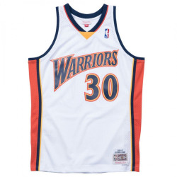 Maillot NBA swingman Stephen Curry Warriors 2009-10 Hardwood Classics Mitchell & ness Blanc