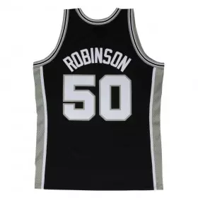 Traje de baloncesto Swingman David Robinson San Antonio Spurs 1998-99 de NBA Clásicos de madera dura Mitchell & ness Negro