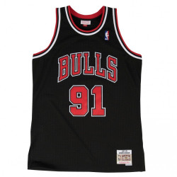 Camiseta NBA Dennis Rodman Chicago Bulls 1997-98 Mitchell & ness Hardwood Classics Negro