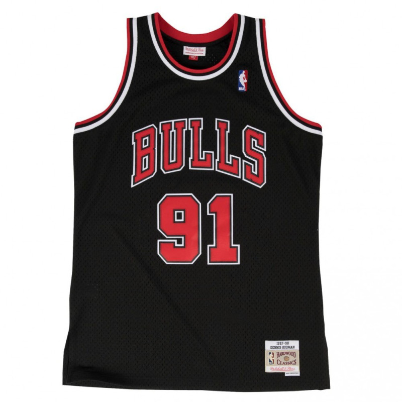 Mitchell & ness Hardwood Classics NBA Jersey Dennis Rodman Chicago Bulls 1997-98 Black Mitchell & ness Hardwood Classics NBA Jersey Dennis Rodman Chicago Bulls 1997-98 Black