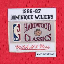 camiseta Mitchell & ness NBA swingman Hardwood classics Dominique Wilkins Atlanta Hawks 1986-87 rojo