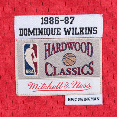 MN-NBA-353J-305-FGYDWK_Maillot NBA Dominique Wilkins Atlanta Hawks 1986-87 Mitchell & ness Hardwood Classics rouge