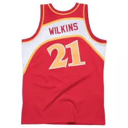 MN-NBA-353J-305-FGYDWK_Maillot NBA Dominique Wilkins Atlanta Hawks 1986-87 Mitchell & ness Hardwood Classics rouge