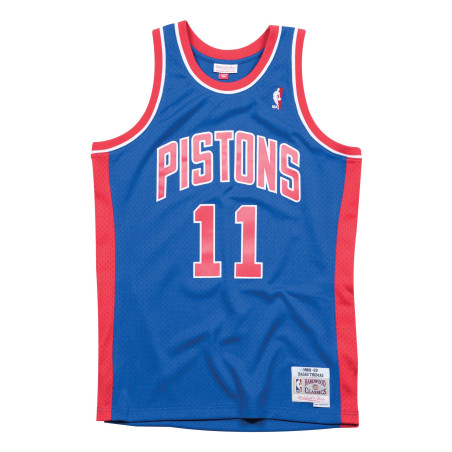 Maillot NBA Isiah Thomas Detroit Pistons 1988-89 Mitchell & ness Hardwood Classics Bleu