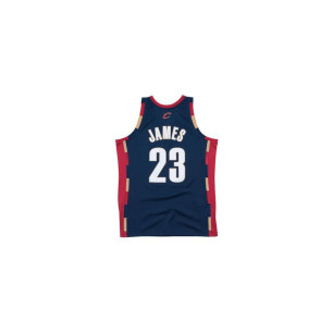 Camiseta NBA LeBron James Cleveland Cavaliers 2008-09 Mitchell & Ness Swingman Hardwood Classics Azul Marino