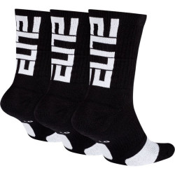 calcetin Nike Elite Crew 3 Pack negro