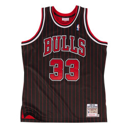 Traje de baloncesto Swingman Scottie Pippen Chicago Bulls 1995-96  de NBA  Clásicos de madera dura Mitchell & ness Negro