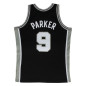 Camiseta NBA Tony Parker San Antonio SPURS 2001-02 Mitchell & Ness Hardwood Classics Swingman Negra