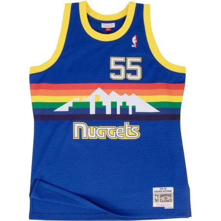 Mitchell & Ness Hardwood Classic Swingman NBA Jersey Dikembe Mutombo Denver Nuggets 1991-92 Blue