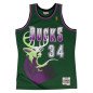 Mitchell & ness Hardwood Classic NBA Jersey Ray Allen Millwaukee Bucks 1996-97 green