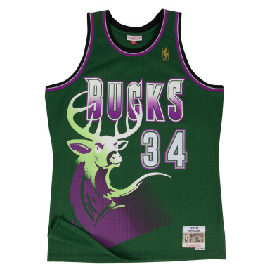 Mitchell & ness Hardwood Classic NBA Jersey Ray Allen Millwaukee Bucks 1996-97 green