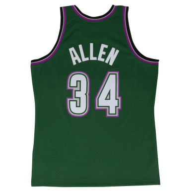 Mitchell & ness Hardwood Classic jersey NBA swingman Jersey Ray Allen Millwaukee Bucks 1996-97 green