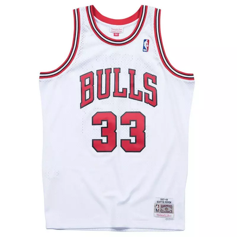 Camiseta Scottie Pippen Chicago Bulls 1997-98 Mitchell & ness Hardwood Classic blanco