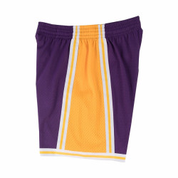 Short NBA Los Angeles Lakers 1984-85 Mitchell & Ness Swingman Violet pour Hommes