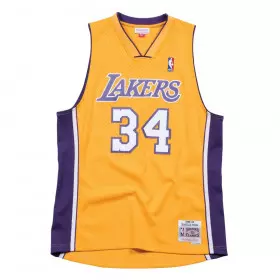 Camiseta NBA Shaquille O'Neal Los Angeles Lakers 1999-00 Mitchell & Ness Hardwood Classic Swingman Amarilla