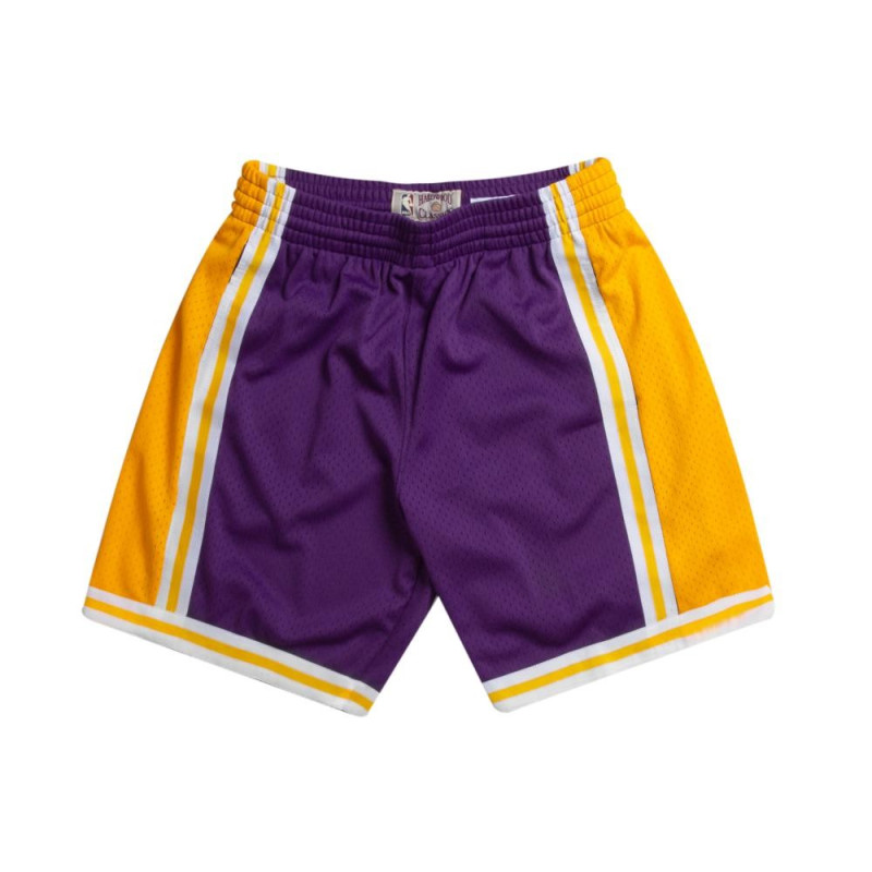 Short NBA Los Angeles Lakers 1984-85 Mitchell & Ness Swingman Violet pour Homme Short NBA Los Angeles Lakers 1984-85 Mitchell & Ness Swingman Violet pour Homme